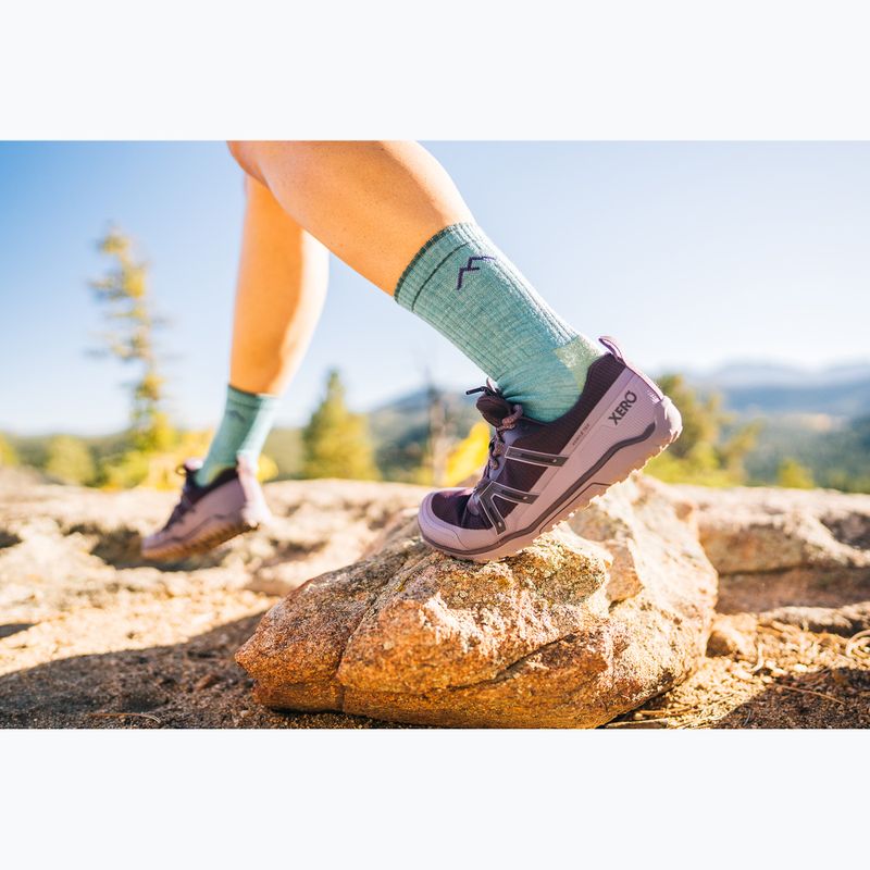 Dámské barefoot boty Xero Shoes Scrambler Trail Low WP Plum perfect/sage purple 10