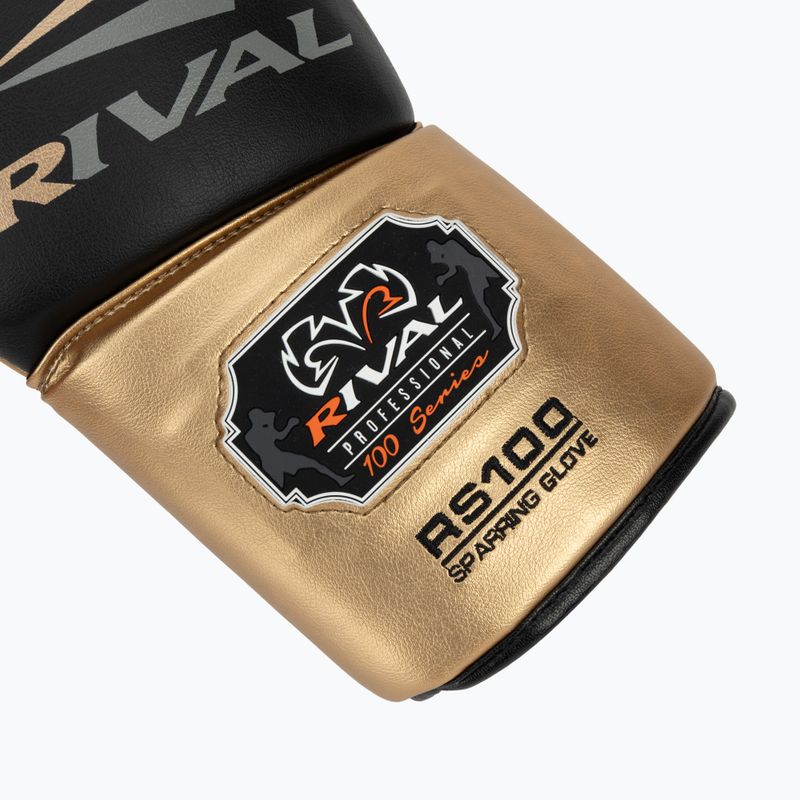 Boxerské rukavice Rival RS100 Professional černé/zlaté 6