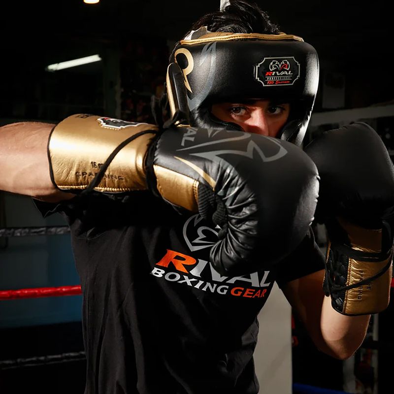Boxerské rukavice Rival RS100 Professional černé/zlaté 7