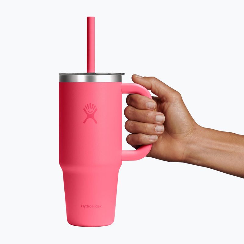 Hrnek Hydro Flask Travel Tumbler Clear Lid 710 ml popstar pink 5