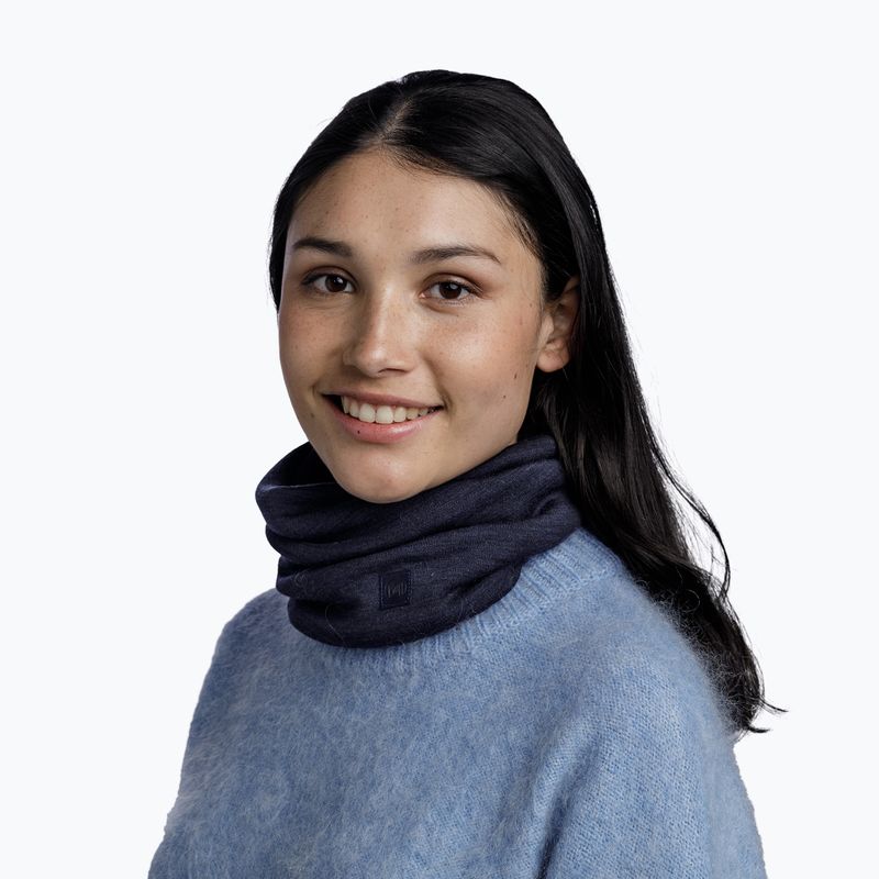 Nákrčník BUFF Heavyweight Merino Wool solid indigo 4