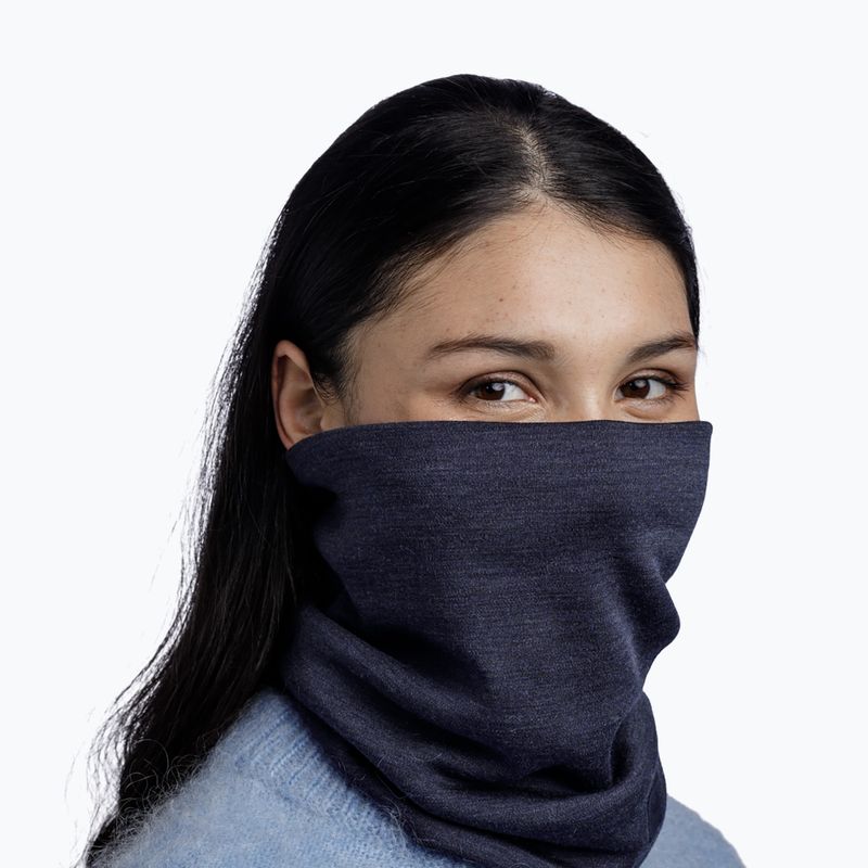 Nákrčník BUFF Heavyweight Merino Wool solid indigo 5