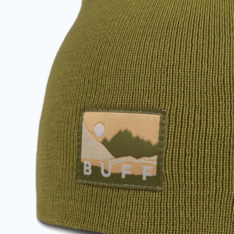Zimní čepice BUFF Knitted Lilon long moss 2