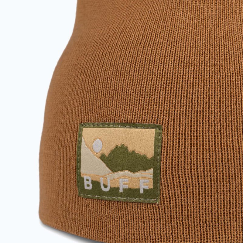 Zimní čepice BUFF Knitted Lilon Long peanut 2