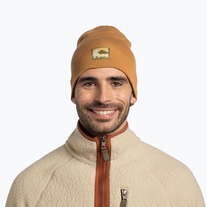 Zimní čepice BUFF Knitted Lilon Long peanut 3