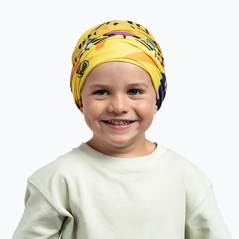 Dětský multifunkční šátek BUFF Coolnet UV Sutah yellow 5