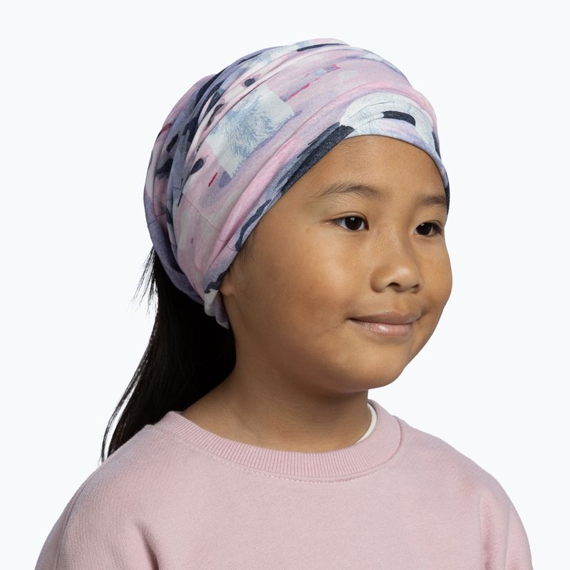 Dětský multifunkční šátek BUFF Original Ecostretch yoki mauve 4