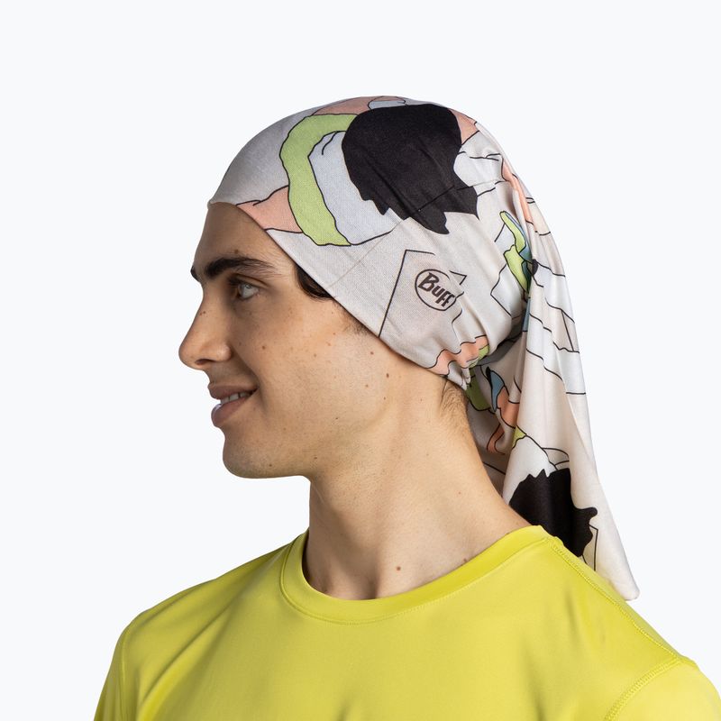 Multifunkční šátek BUFF Coolnet UV brelit cream 4