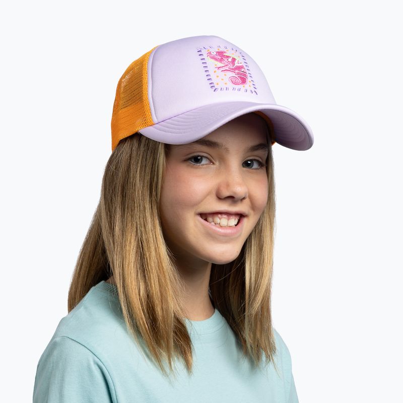Dětská kšiltovka BUFF Trucker kalita sheer lilac 4