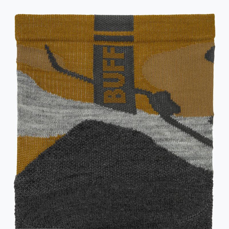 Ponožky BUFF Merino Lightweight Quarter LWQ2 khaki 3