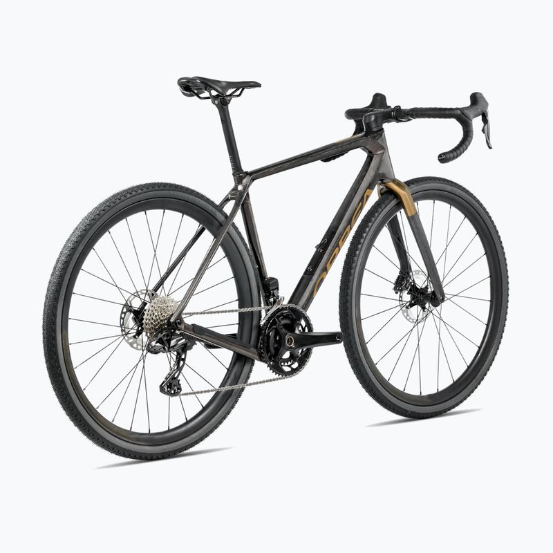 Gravelové kolo Orbea Terra M30 Team 2025 gravel bike cosmic carbon view/metallic olive green 3