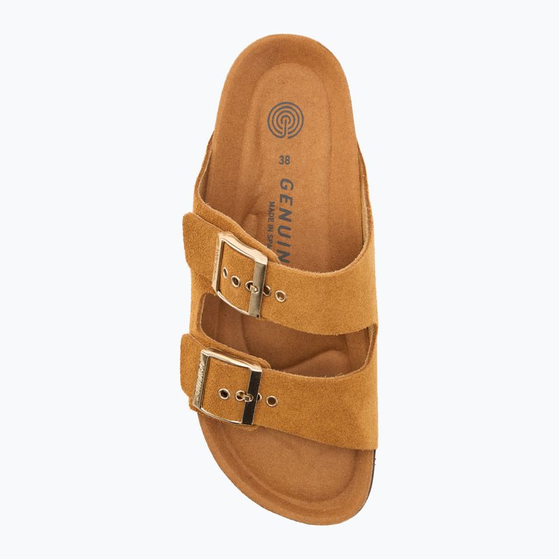 Dámské nazouváky  Genuins Hawaii Velour camel 5