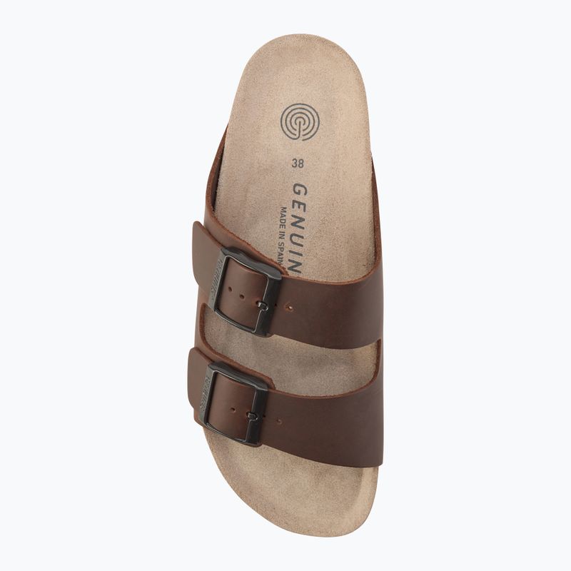 Dámské nazouváky  Genuins Hawaii Oiled Leather habana 5