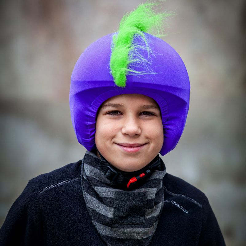 Návlek na helmu Coolcasc Green Mohican 6