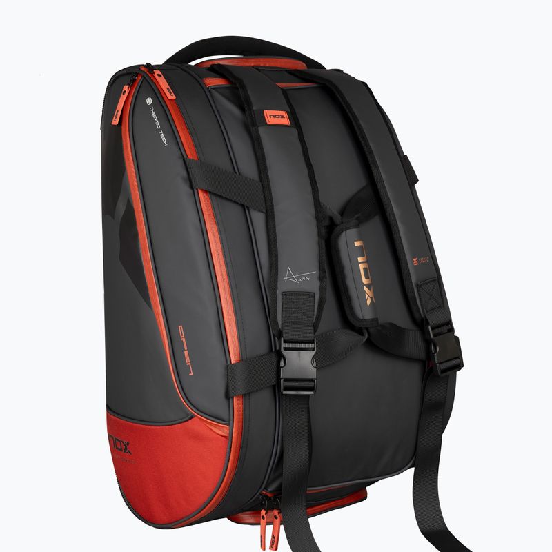Taška na rakety  NOX Luxury Open Series padel bag 60 l black/red 6