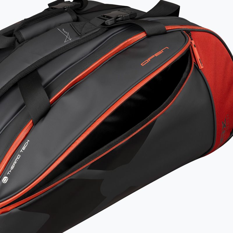 Taška na rakety  NOX Luxury Open Series padel bag 60 l black/red 11