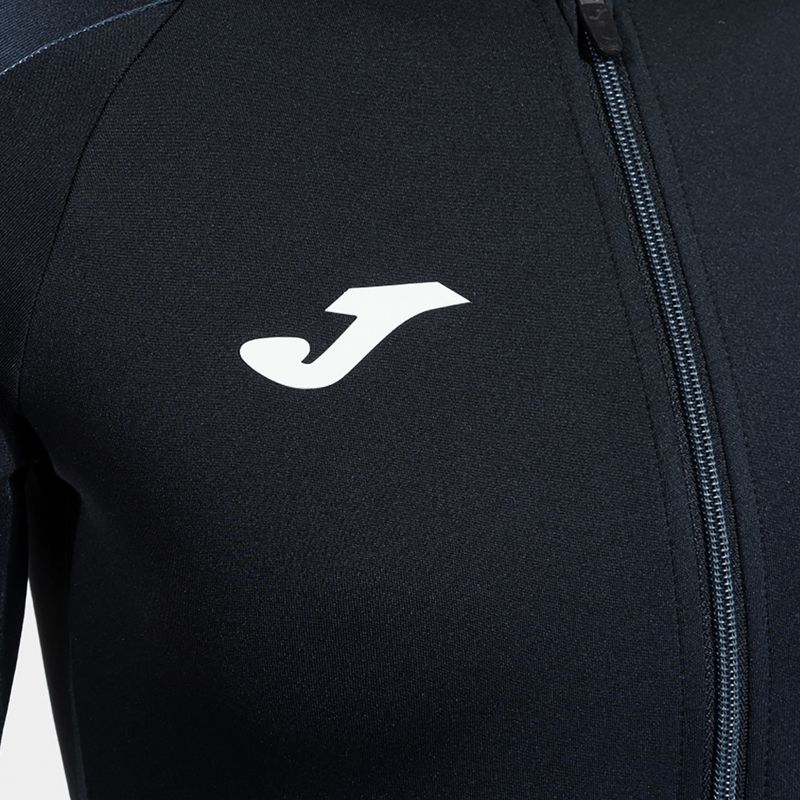 Dámská běžecká mikina Joma Elite XI Hoodie black/anthracite 8