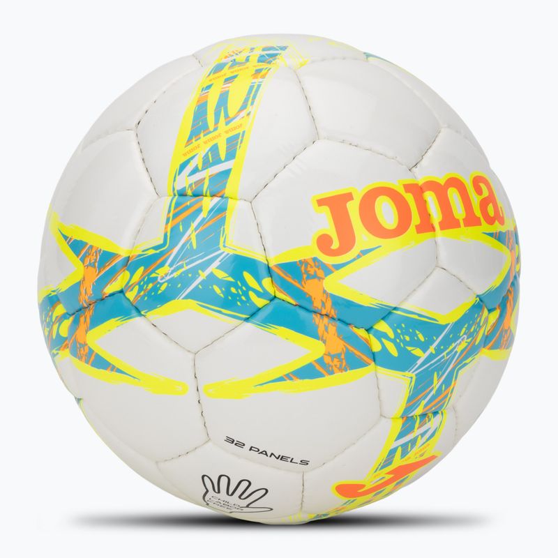 Fotbalový míč Joma Dali III flour turquoise/flour coral velikost 3 2