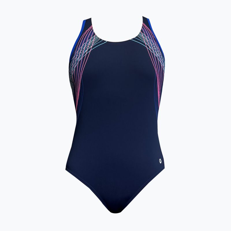 Dámské jednodílné plavky RAS Borneo Casual Back navy 4