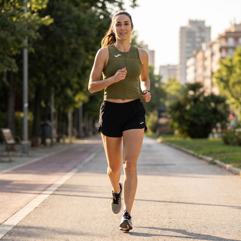 Dámské běžecké tričko Joma Record III Top khaki barvy 9