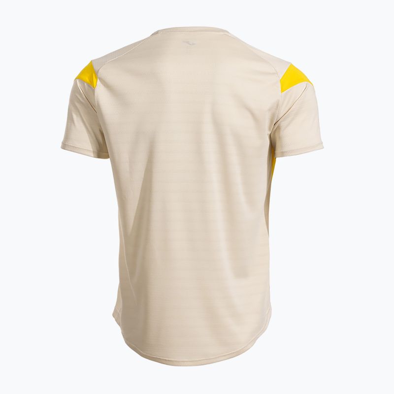 Pánské tričko Joma Montreal beige/yellow 2