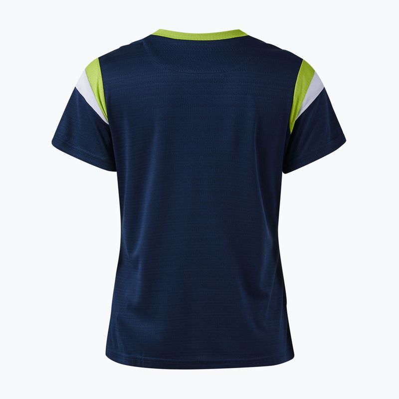 Dámské tenisové tričko Joma Terra dark navy/lime 2