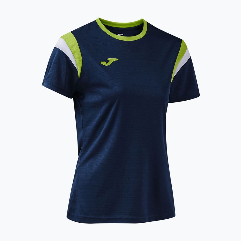 Dámské tenisové tričko Joma Terra dark navy/lime 3