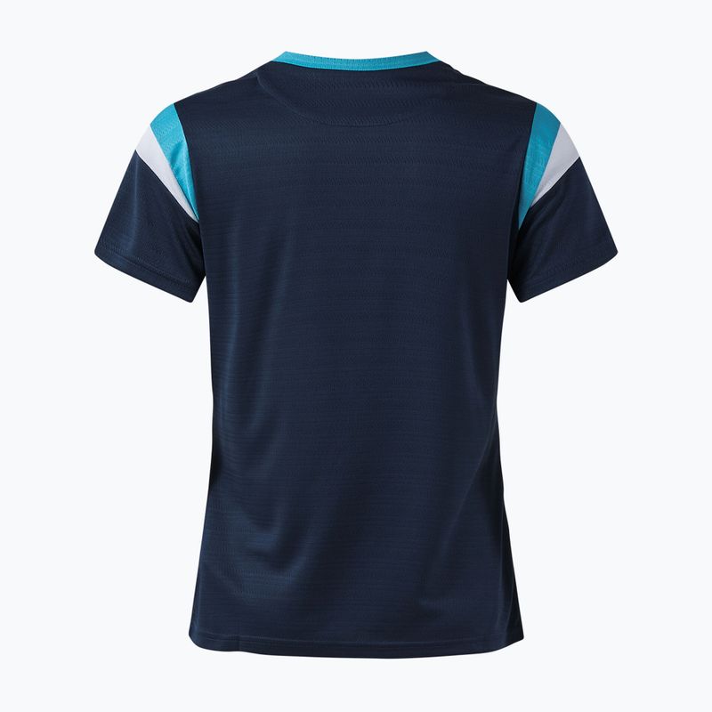 Dámské tenisové tričko Joma Terra dark navy/turquoise fluor 2