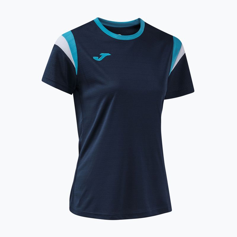 Dámské tenisové tričko Joma Terra dark navy/turquoise fluor 3