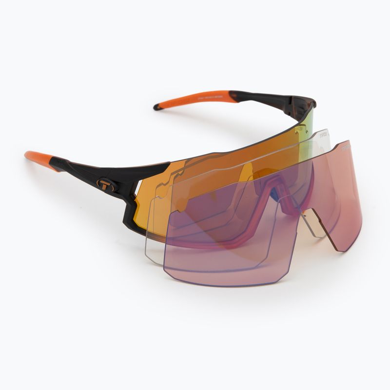 Sluneční brýle Tifosi Stash Clarion black/orange fade/orange/ac red/clear