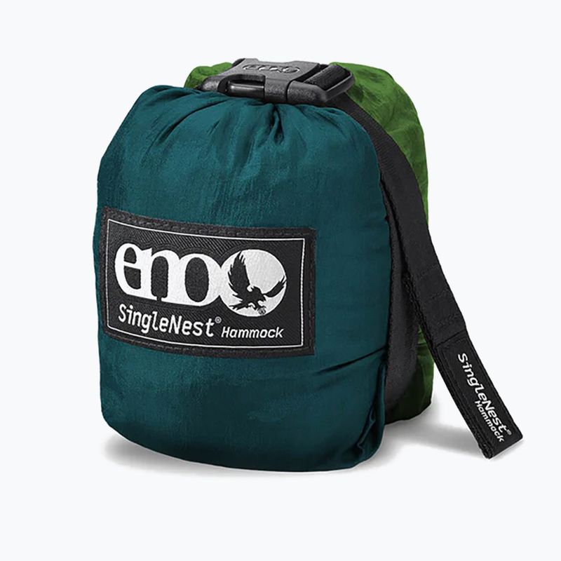 Turistická houpací síť ENO Single Nest navy blue-green SN016 2