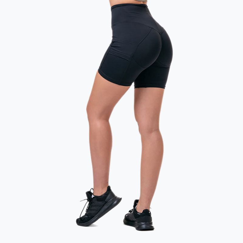 Dámské tréninkové šortky NEBBIA Biker Fit & Smart černá 5750110 2