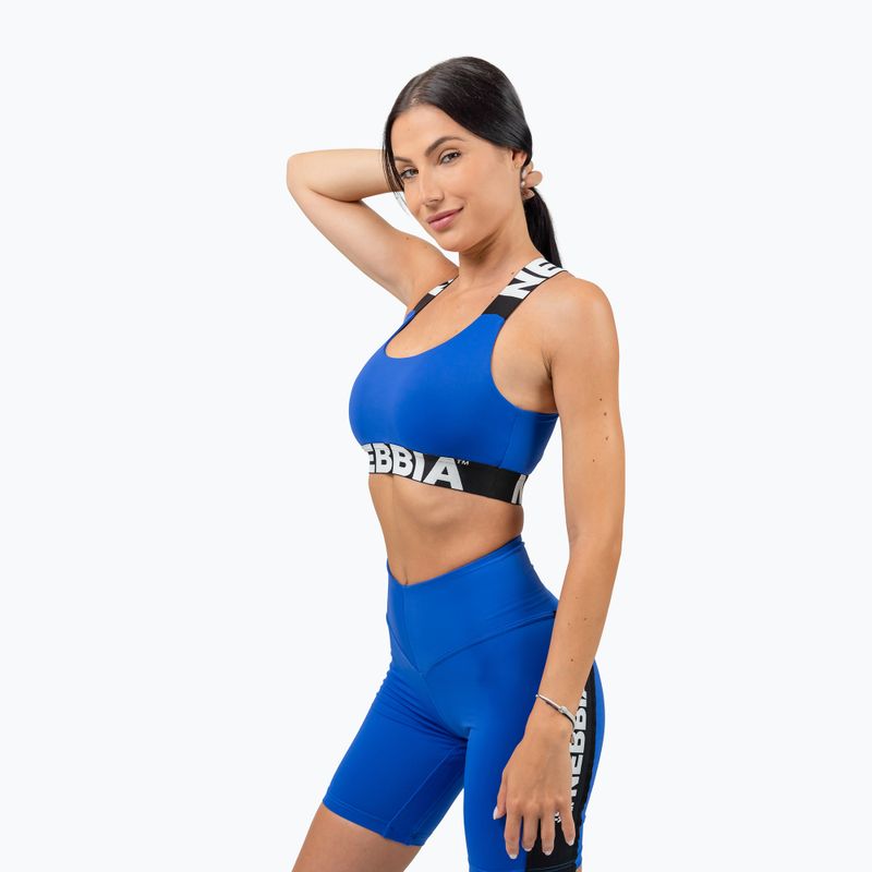 Sportovní podprsenka NEBBIA Iconic blue 6