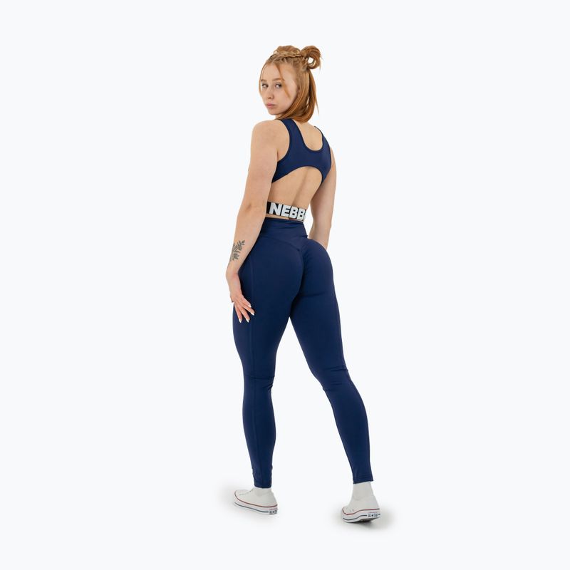 Dámské sportovní legíny NEBBIA Glute Check High Waisted dark blue 3