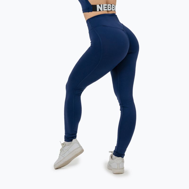 Dámské sportovní legíny NEBBIA Glute Check High Waisted dark blue 4