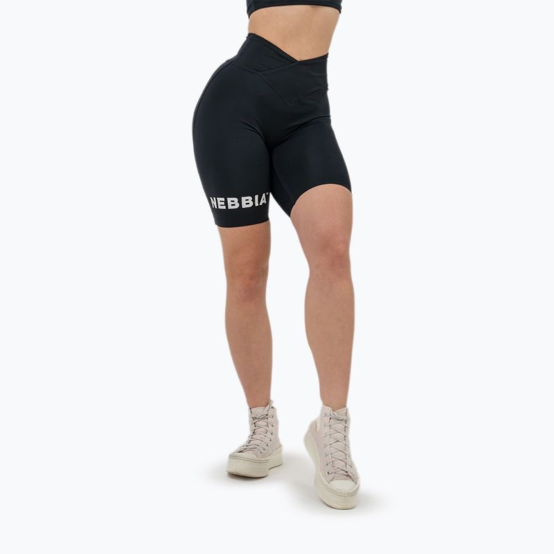 Dámské sportovní šortky NEBBIA 9″ Snatched High Waisted black