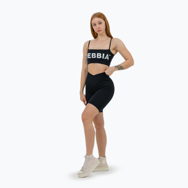 Dámské sportovní šortky NEBBIA 9″ Snatched High Waisted black 2