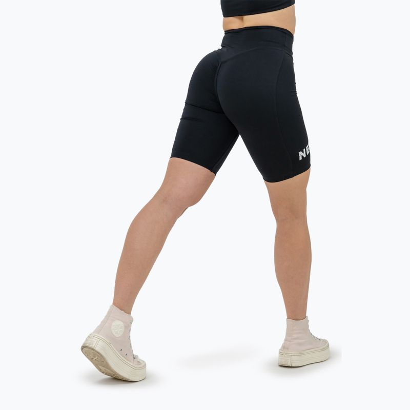 Dámské sportovní šortky NEBBIA 9″ Snatched High Waisted black 3