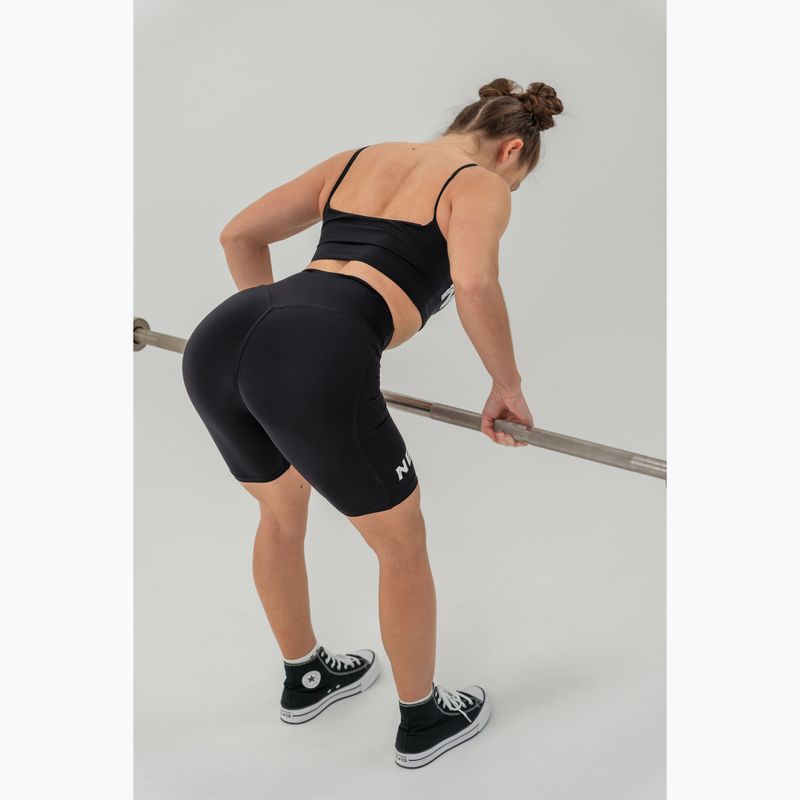 Dámské sportovní šortky NEBBIA 9″ Snatched High Waisted black 10