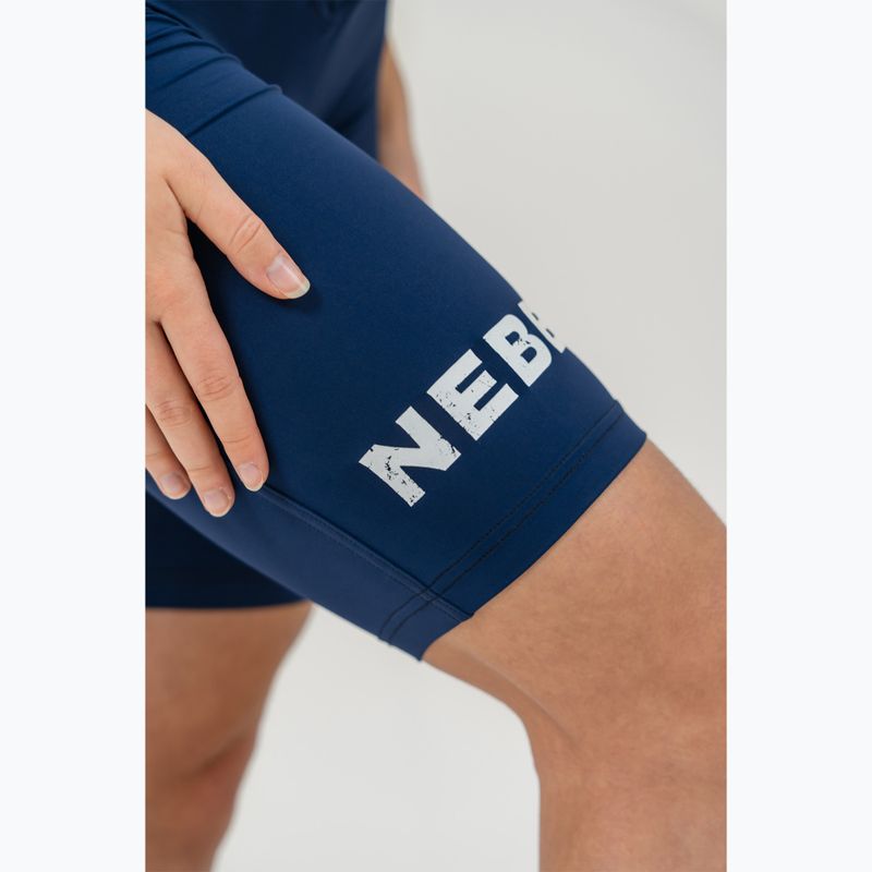 Dámské sportovní legíny NEBBIA 9″ Snatched High Waisted dark blue 6