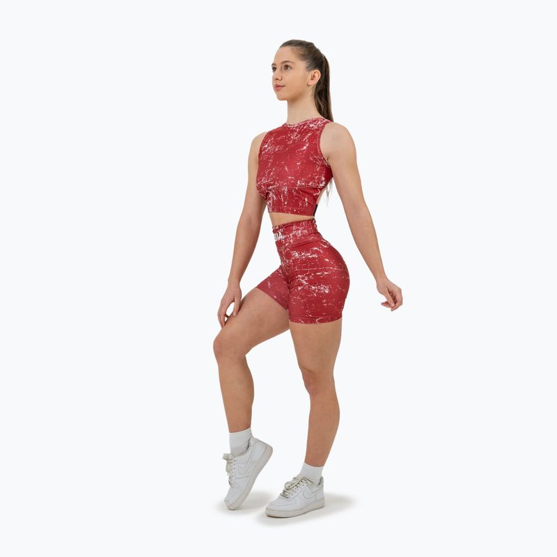 Dámské sportovní šortky NEBBIA 5″ Hammies High Waisted red 2