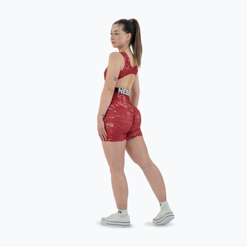 Dámské sportovní šortky NEBBIA 5″ Hammies High Waisted red 5