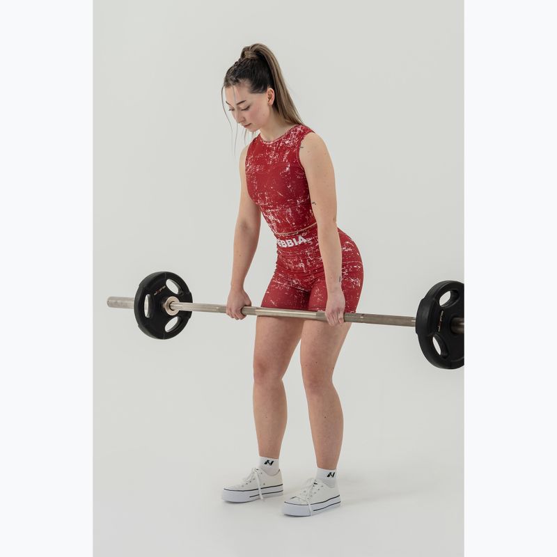 Dámské sportovní šortky NEBBIA 5″ Hammies High Waisted red 7
