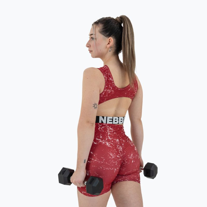 Dámské sportovní šortky NEBBIA 5″ Hammies High Waisted red 8