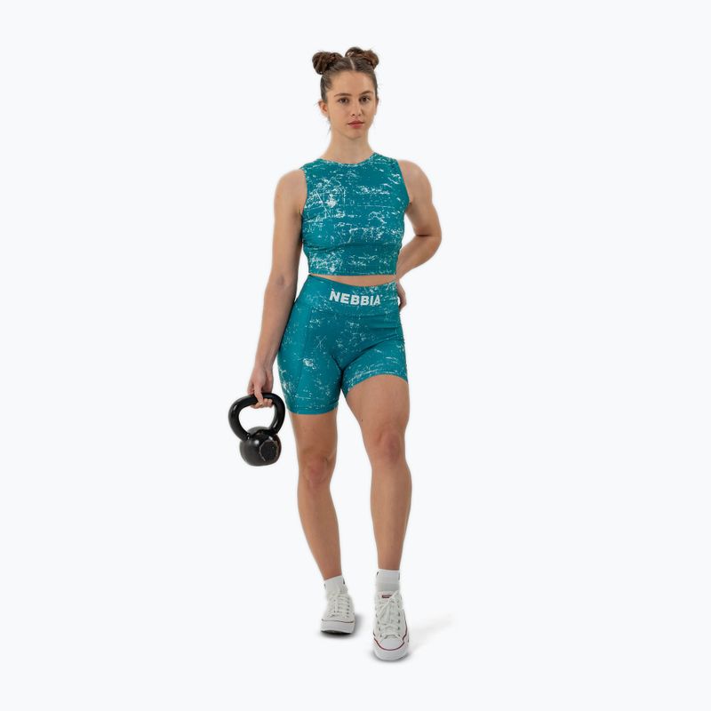 Dámské sportovní šortky NEBBIA 5″ Hammies High Waisted green 2