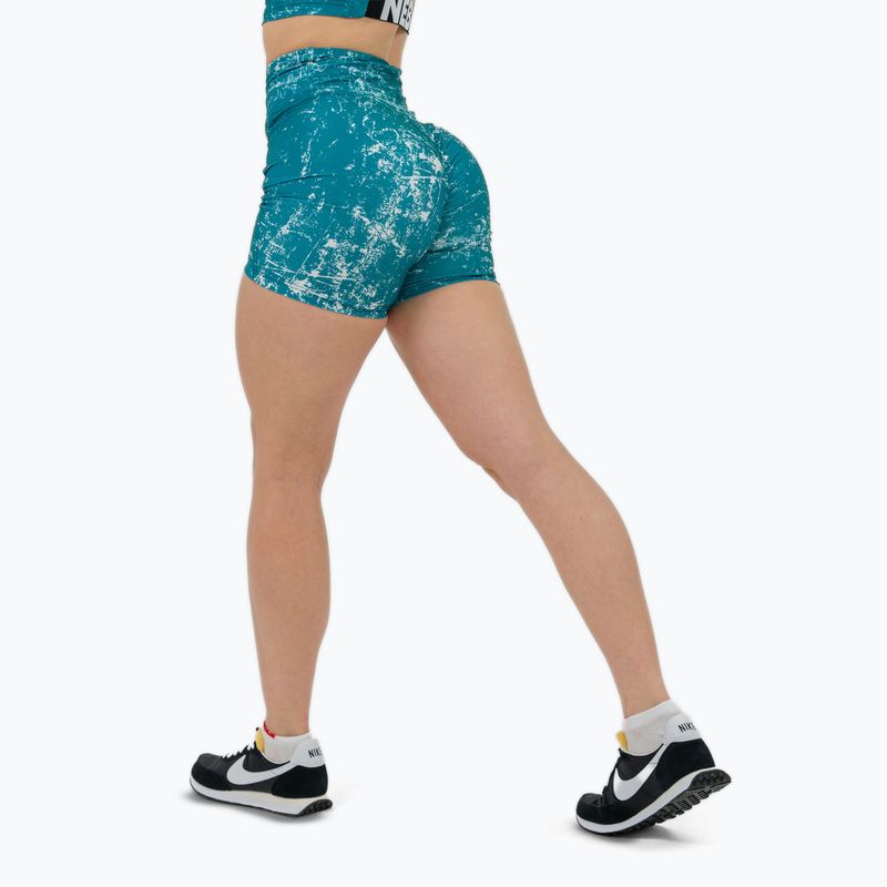 Dámské sportovní šortky NEBBIA 5″ Hammies High Waisted green 3