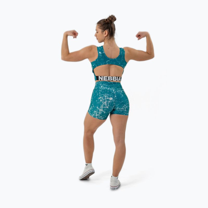 Dámské sportovní šortky NEBBIA 5″ Hammies High Waisted green 5