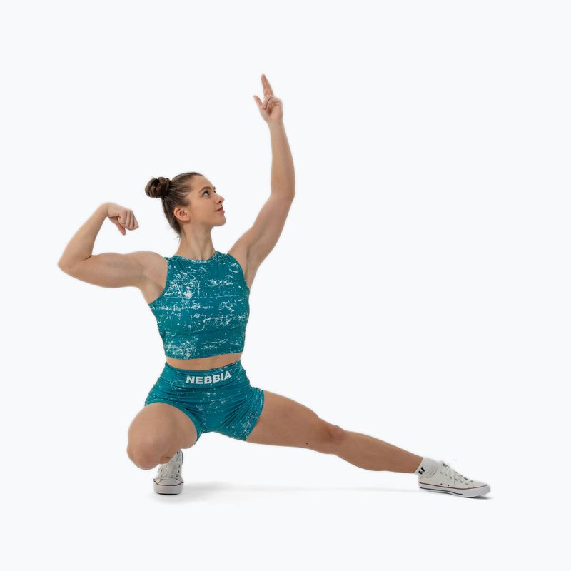 Dámské sportovní šortky NEBBIA 5″ Hammies High Waisted green 7