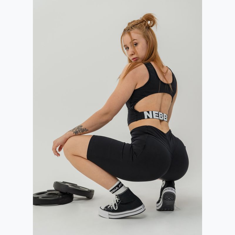 Dámský tréninkový top NEBBIA Gym Therapy Cropped black 6
