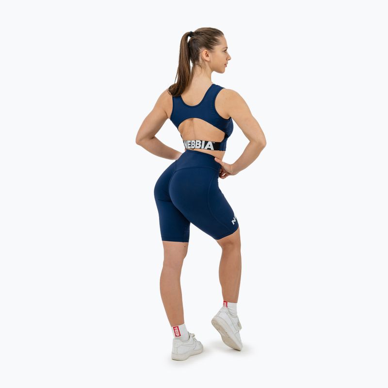 Dámský tréninkový top NEBBIA Gym Therapy Cropped dark blue 3